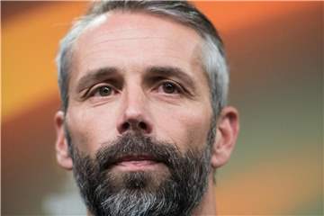 Trainer Marco Rose will mit RB Salzburg den Einzug in die Gruppenphase der Champions League erreichen. Foto: Bernd Thissen