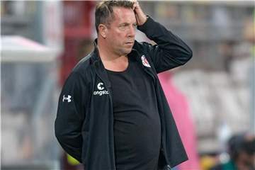 Trainer Markus Kauczinski siegte mit dem FC St. Pauli zweimal. Foto: Axel Heimken
