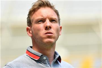Trainer Nagelsmann wird die TSG 1899 Hoffenheim nach der Saison 2018/19 verlassen. Foto: Uwe Anspach