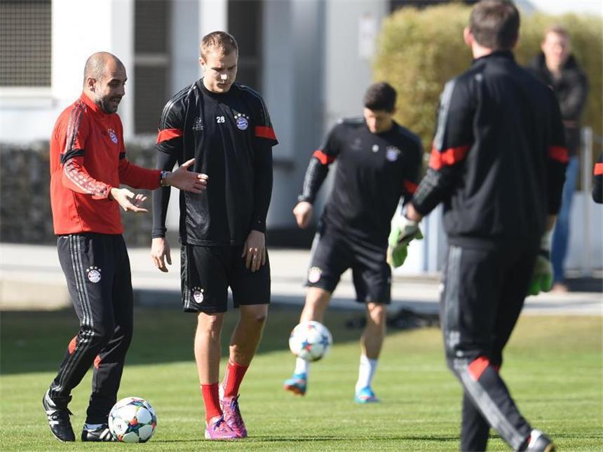 Bayern gegen Donezk zum Siegen verdammt Trainer Pep Guardiola kann gegen Donezk auf ein starkes Team bauen. Foto: Andreas Gebert