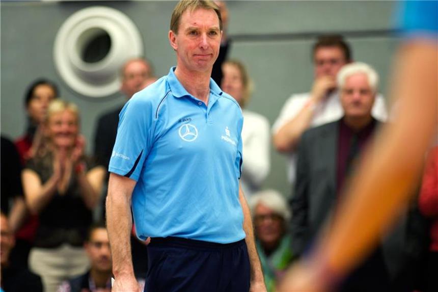 Volleyballtrainer Buijs bleibt beim USC Münster Trainer Teun Buijs. Aktuell bei USC Münster. Foto: Arno Burgi/Archiv