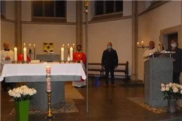 Trotz Corona konnte der Cäcilienchor Nienborg das Cäcilienfest mit einem gemeinsamen Gottesdienst feiern.