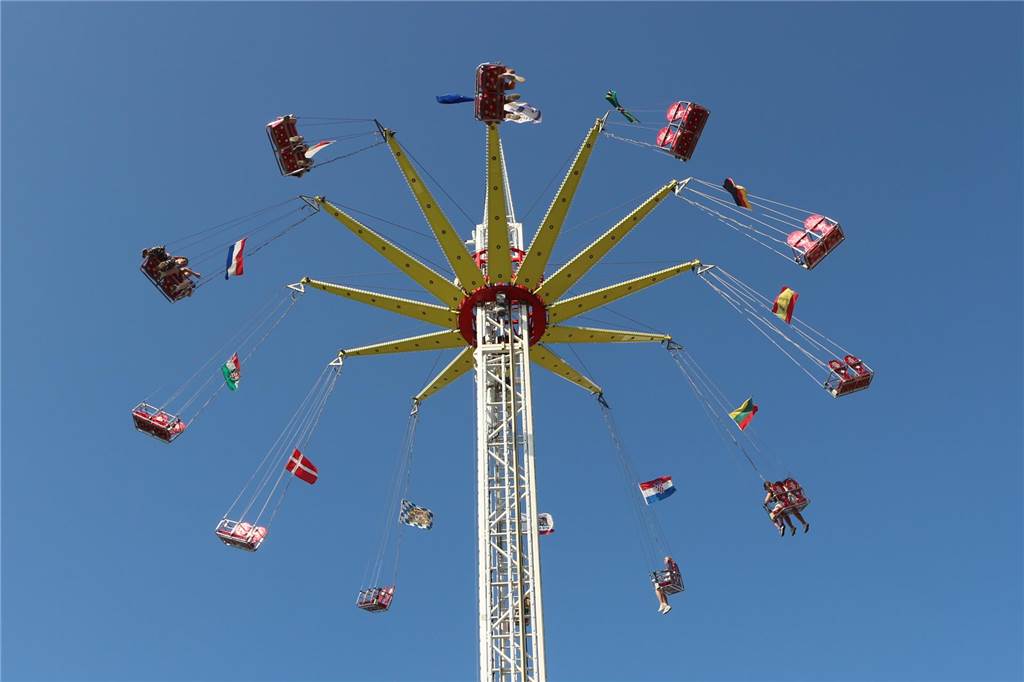 Trotz der Hitze war auf der Ahauser Kirmes viel los.