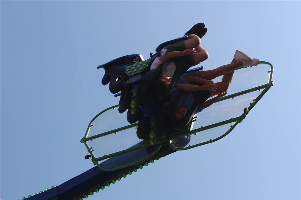 Trotz der Hitze war auf der Ahauser Kirmes viel los.