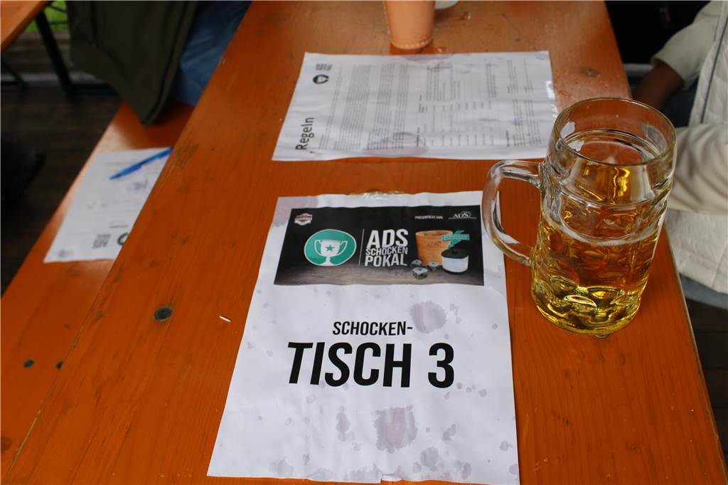 Die Tische wurden von 1-6 nummeriert.