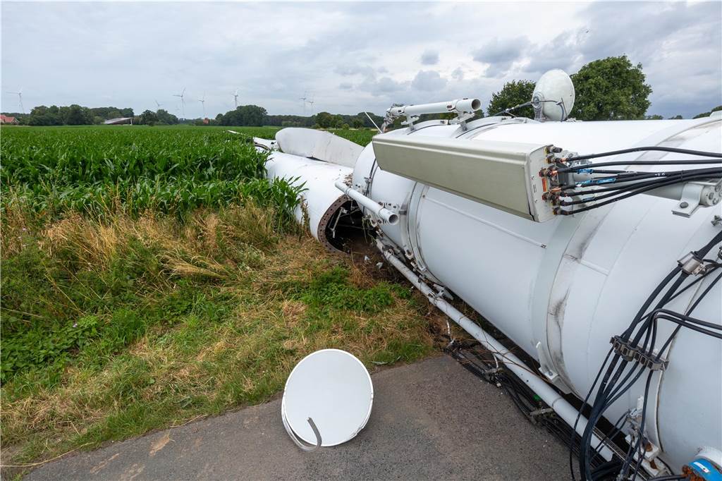 Abgestürzte Windkraftanlage in Gescher Estern.