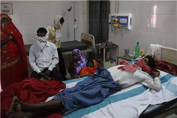 Tuberkulose-Patient im indischen Varanasi: 1,6 Millionen Menschen starben 2017 nach WHO-Angaben an Tuberkulose. Foto: Rajesh Kumar Singh/AP