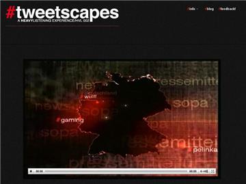 «Tweetscapes» bringt Twitter-Meldungen zum Klingen. (Foto: tweetscapes.de)
