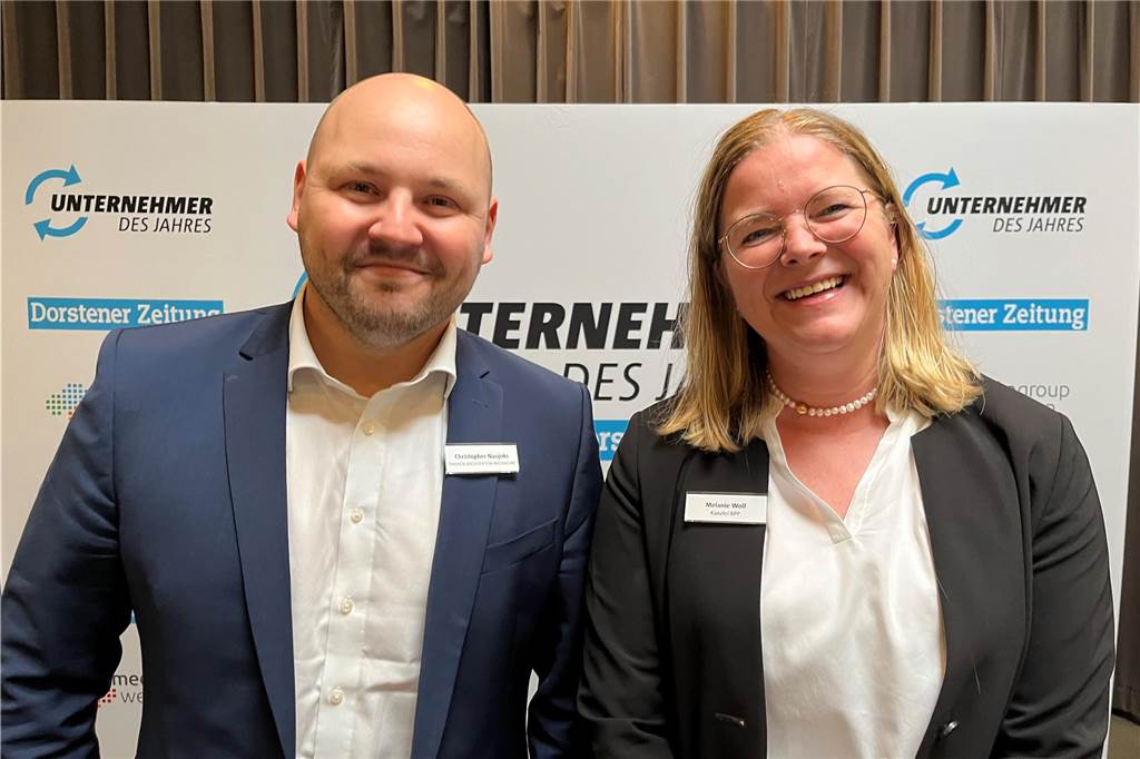 Unternehmer des Jahres 2023 in Dorsten: Bilder vom Festakt mit über 150 geladenen Gästen Über 150 Gäste kamen am Freitag (3. November) ins Wulfener Gemeinschaftshaus zur Preisverleihung "Unternehmer des Jahres".