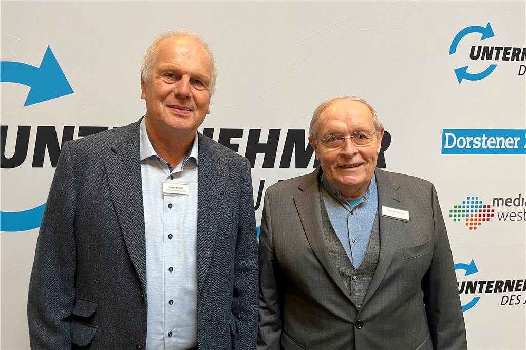 Unternehmer des Jahres 2023 in Dorsten: Bilder vom Festakt mit über 150 geladenen Gästen Über 150 Gäste kamen am Freitag (3. November) ins Wulfener Gemeinschaftshaus zur Preisverleihung "Unternehmer des Jahres".