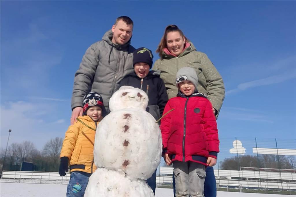 Über ein vorübergehendes neues Familienmitglied freute sich Familie Florin.