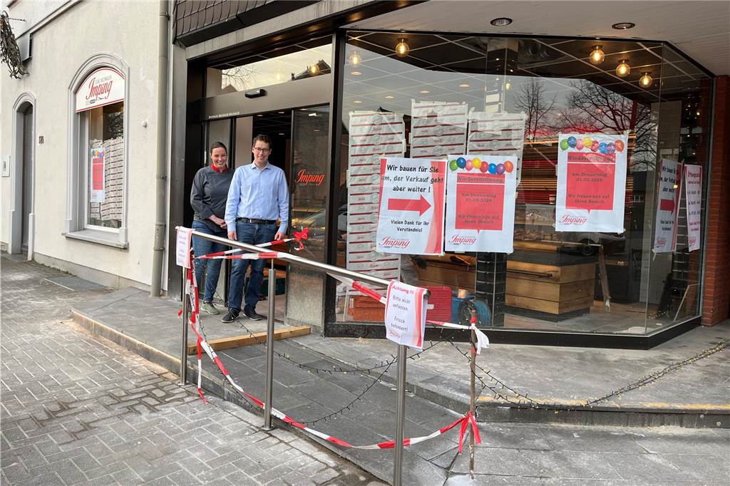 Bäckerei Imping: Hauptfiliale erstrahlt bald im neuen Glanz Über eine kleine Rampe erreichen die Gäste barrierefrei die Filiale in der Gahlener Straße.
