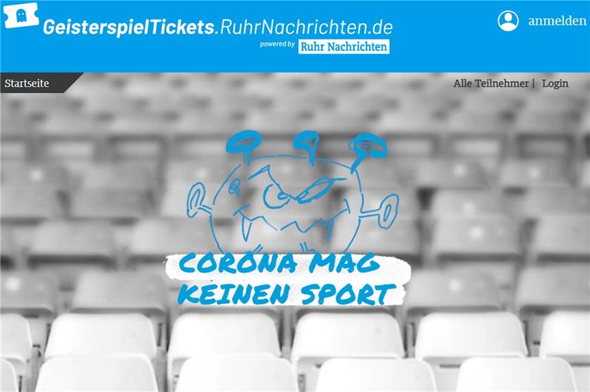 Spendenaktion: Geisterspieltickets können Vereinen helfen Über Geisterspieltickets.RuhrNachrichten.de können Vereine virtuelle Waren anbieten.