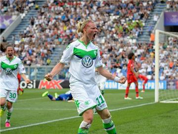 Überragend: Alexandra Popp steuerte beim 12:2-Kantersieg gegen Atletico Madrid drei Tore und vier Vorlagen bei. Foto: Giacomo Maestri