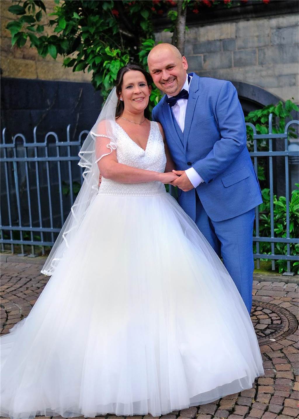 Hochzeiten im Juni in Recklinghausen: Brautpaar Christin Krüger und Robert Kunz in Recklinghausen