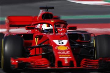 Überzeugte mit seinem Ferrari bei den Abschlusstests auf dem Circuit de Catalunya bei Barcelona: Sebastian Vettel aus Heppenheim. Foto: Manu Fernandez