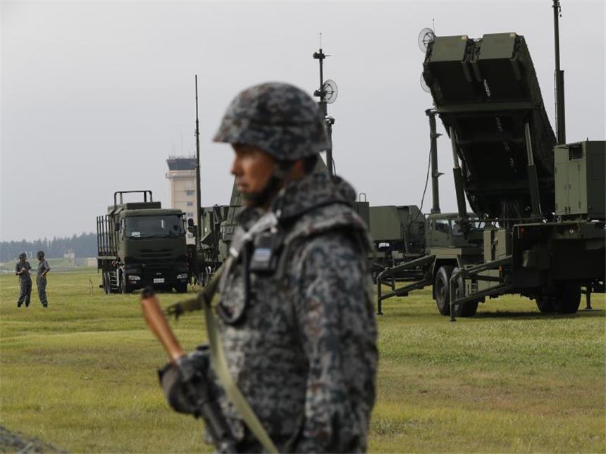 Nordkorea-Konflikt spitzt sich zu Übung an PAC-3 Flugabwehrraketen auf der "U.S. Yokota Air Base" bei Tokio. Foto: Eugene Hoshiko