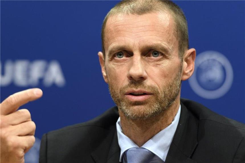 Präsident: Videobeweis auch bei UEFA-Wettbewerben UEFA-Präsident Aleksander Ceferin sieht zum Videobeweis keine Alternative. Foto: Laurent Gillieron/KEYSTONE