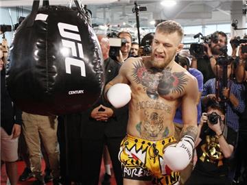 UFC-Champion Conor McGregor tritt in Las Vegas gegen Floyd Mayweather an. Foto: John Locher