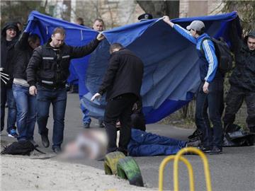 Ukrainische Nationalisten haben die Verantwortung für den Morde an dem Publizisten Oles Busina übernommen. Foto: Vladislav Musienko
