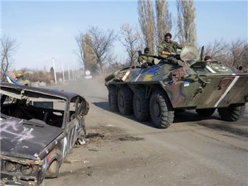 Ukrainischer Panzer in der Ostukraine: Donezk liegt weiter unter Beschuss. Foto: Anastasia Vlasova