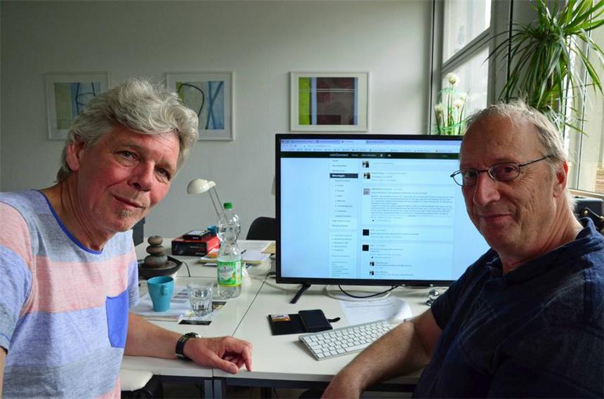 Zwei Dortmunder bieten anonyme Alternative zu Facebook Ulrich Krieger (l.) und Peter Stirnberg haben mit Ruhr Connect eine Alternative zu Facebook errichtet.