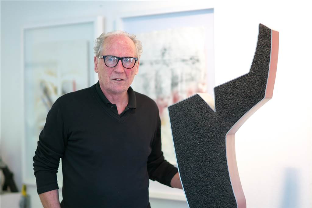 Ulrich Schriewer: „Wenn ich im Urlaub bin, packt mich das Heimweh“ Ulrich Schriewer arbeitet auch skulptural.