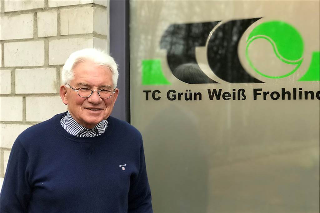Tag X: Nicht alle Tennisvereine sind dafür gewappnet Ulrich Viefhaus, Vorsitzender und Sportwart des TC GW Frohlinde an der Merklinder Straße.