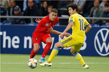 Unauffälliger Auftritt gegen Kasachstan: Thorgan Hazard (l.).