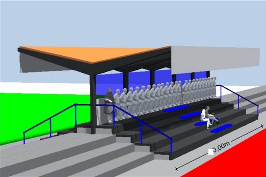 Abrissarbeiten Dinkelstadion: Bald ist Baubeginn für die neue Tribüne Und soll sie dann aussehen, die neue, moderne und doppelseitige Tribüne im Dinkelstadion.