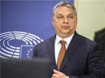 Ungarns Ministerpräsident Viktor Orban Ende April im EU-Parlament in Brüssel. Foto: Wiktor Dabkowski/ZUMA Wire