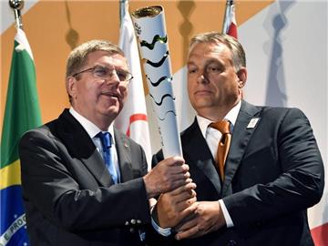 Ungarns Ministerpräsident Viktor Orban wirbt bei seinen Besuch in Rio für die Budapester Olympia-Kandidatur 2024. Foto: Tibor Illyes