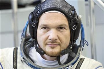 Unser Mann im All: Alexander Gerst. Foto: Pavel Golovkin/AP