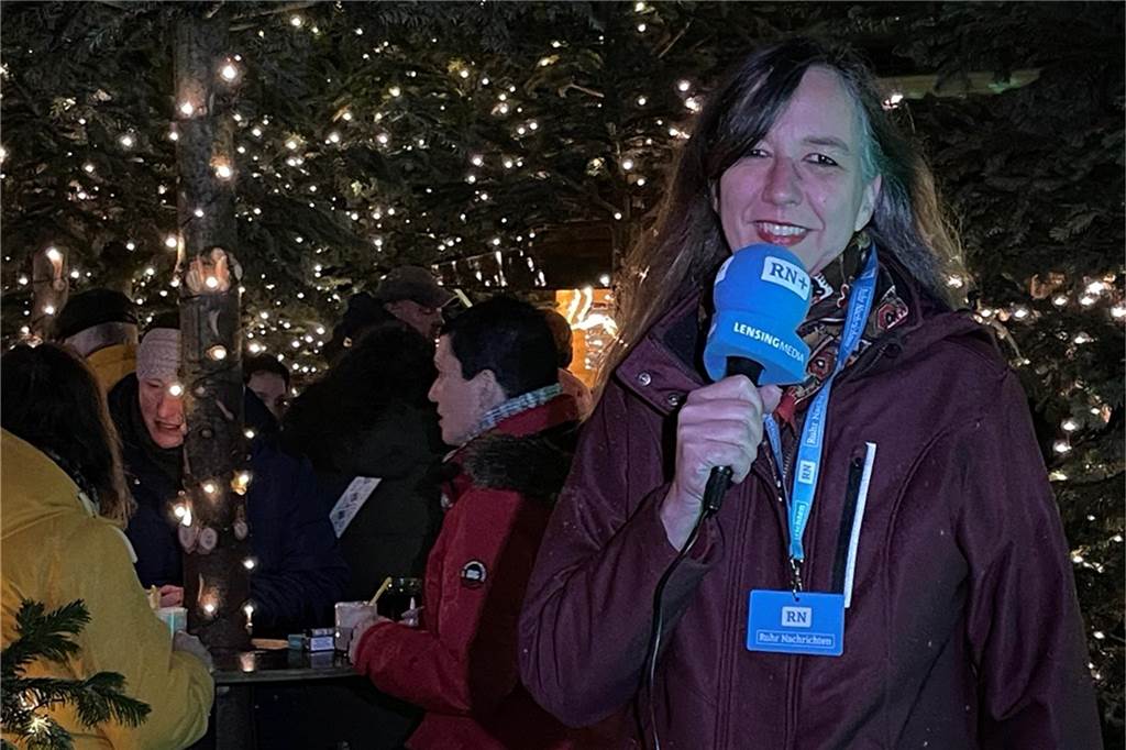 Reporterin Sylvia vom Hofe im Glitzerwald