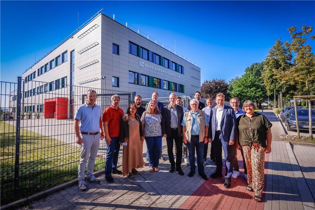 Der Erweiterungsbau des Bert-Brecht-Gymnasiums in Dortmund-Kirchlinde wurde nun offiziell eingeweiht. So sieht das Gebäude von außen aus.