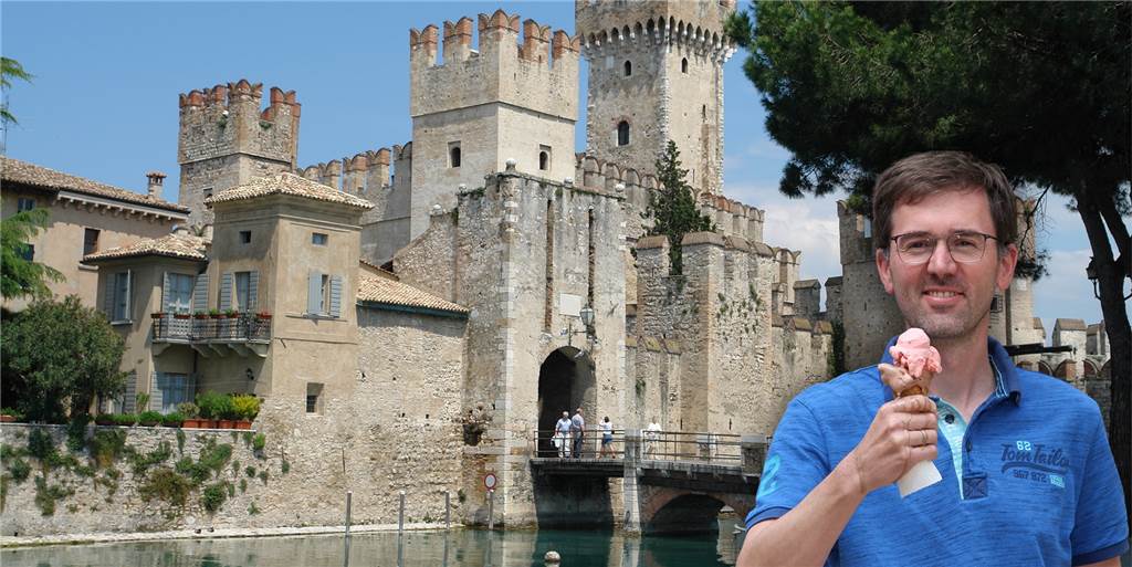 Im Land, wo das Gelato schmilzt, muss die Familie einfach entspannen Unter der brennenden italienischen Sonne floss das Eis von Papatastisch-Autor Thomas Raulf einfach nur weg. Aber der Urlaub mit der Familie am Gardasee bei Sirmione war super.