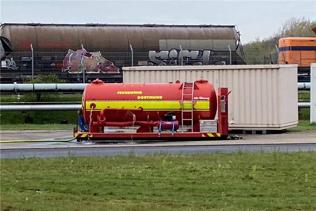 Unzählige Einsatzkräfte waren bei der Großübung auf dem Gelände des Trianel-Kraftwerkes in Lünen im Einsatz.