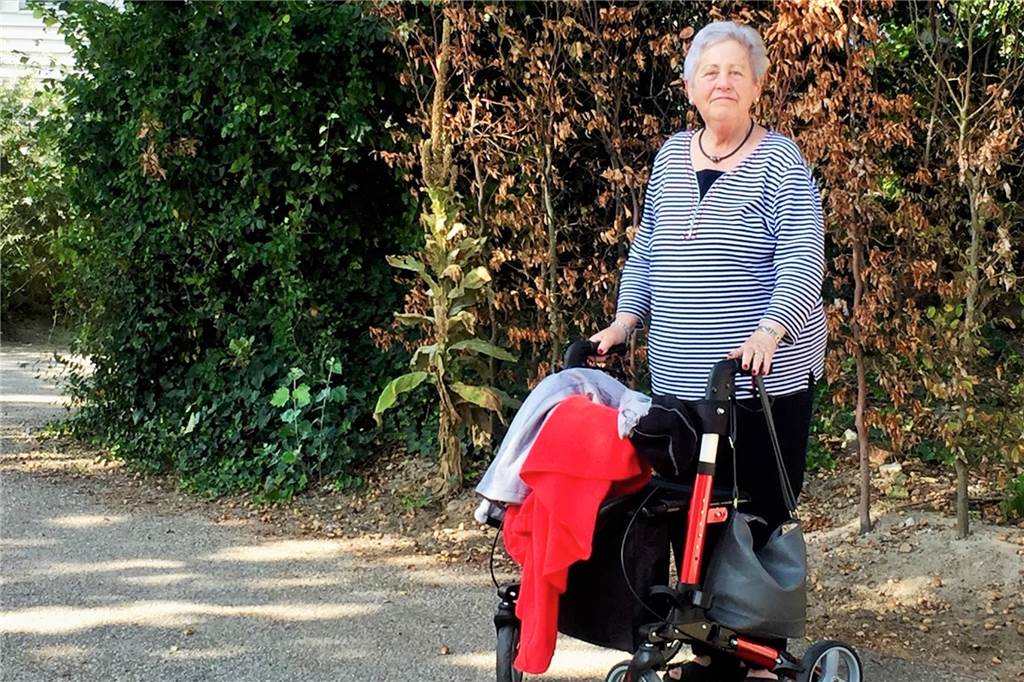 Stadtkrone Ost: 30 Euro Strafe für zu langsames Einkaufen mit Rollator Ursula Reitemeyer, 79 Jahre alt und mit Rolllator unterwegs, schafft keinen Sprint durch den Supermarkt.