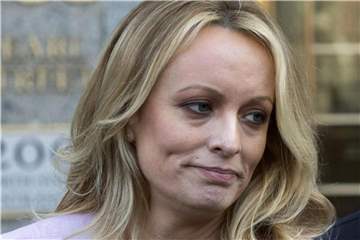 US-Pornodarstellerin Stormy Daniels (Stephanie Clifford) steht vor der Scheidung. Foto: Mary Altaffer