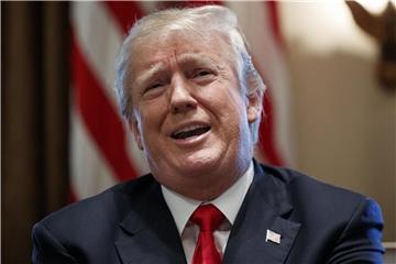 US-Präsident Donald Trump am Mittwoch während eines Kabinetttreffens im Weißen Haus. Foto: Evan Vucci