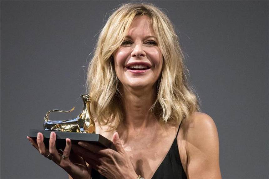 Ehrung für Hollywoodstar Meg Ryan beim Filmfest Locarno US-Schauspielerin Meg Ryan hat in Locarno den „Leopard Club Award“ für ihre Verdienste im Genre der romantischen Komödie erhalten. Foto: Alexandra Wey/KEYSTONE