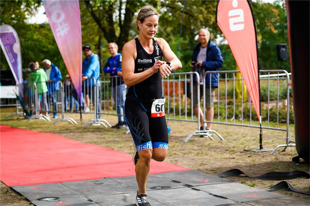 Vanessa Bradler (Tri Speed Marienfeld) war schnellste Frau auf der Kurzdistanz.