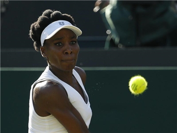 Venus Williams erarbeitetes sich mühsam den Sieg mit 4:6, 6:4, 6:1 gegen die Chinesin Wang Qiang. Foto: Alastair Grant