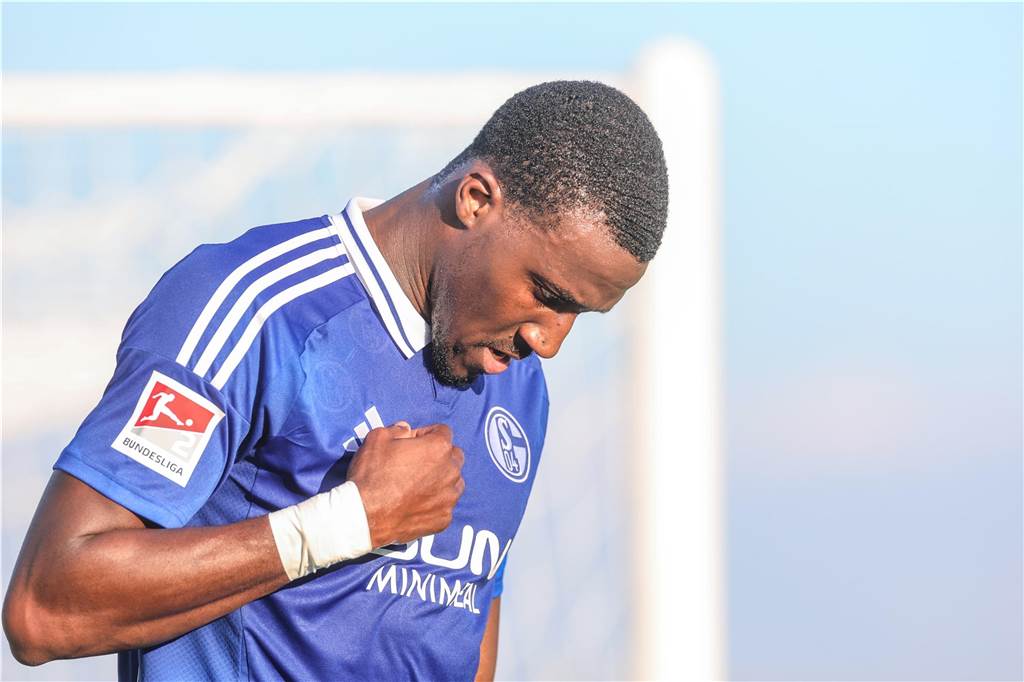 06.01.2025, Fussball, Saison 2024/2025, 2. Bundesliga, Trainingslager FC Schalke 04 in Belek/Türkei, FC Aarau - FC Schalke 04, Bryan Lasme (FC Schalke 04)
