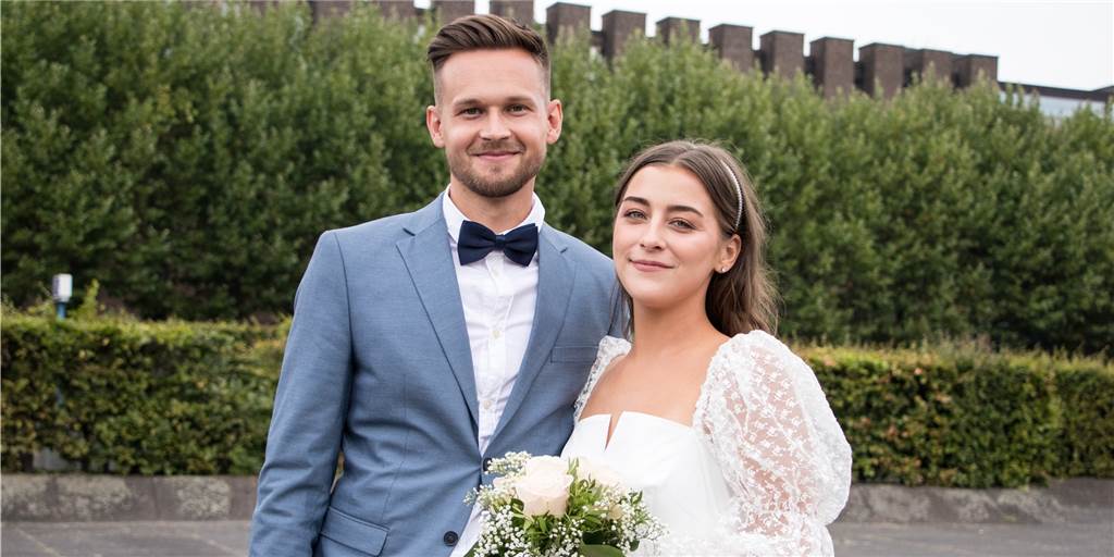 Ja-Wort auf Castrop-Rauxeler Standesamt fiel genau ein Jahr nach dem Antrag Das Brautpaar Veronika Lange und Kevin Brewko