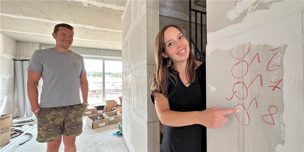 Steckdosen können für Matti und Veronika zum Sonderwunsch werden Veronika und Matti Ostwinkel Rohbau Wohnpark Emscherquelle