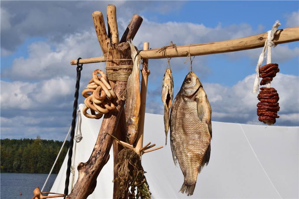 Verschiedene Gruppen stellten bei der 9. SEErenade am Silbersee II in Haltern das Leben der Wikinger nach. Die schöne Kulisse und das herrliche Wetter sorgten dafür, dass das Event auf große Resonanz stieß.