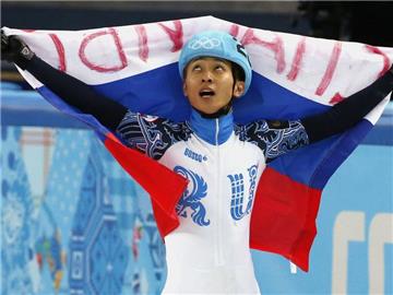 Victor An ist mit dreimal Gold und einmal Bronze der erfolgreichste Olympia-Teilnehmer in Sotschi. Foto: Barbara Walton