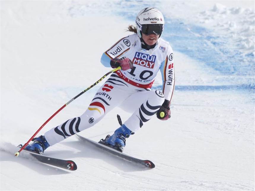 Gute Rebensburg verpasst WM-Medaille im Super G Victoria Rebensburg fährt zum WM-Auftakt knapp am Podest vorbei. Foto: George Frey