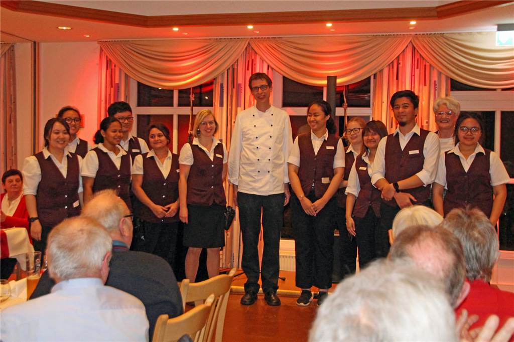 Viel Applaus gab es für das Team des Landhotels Hermannshöhe.